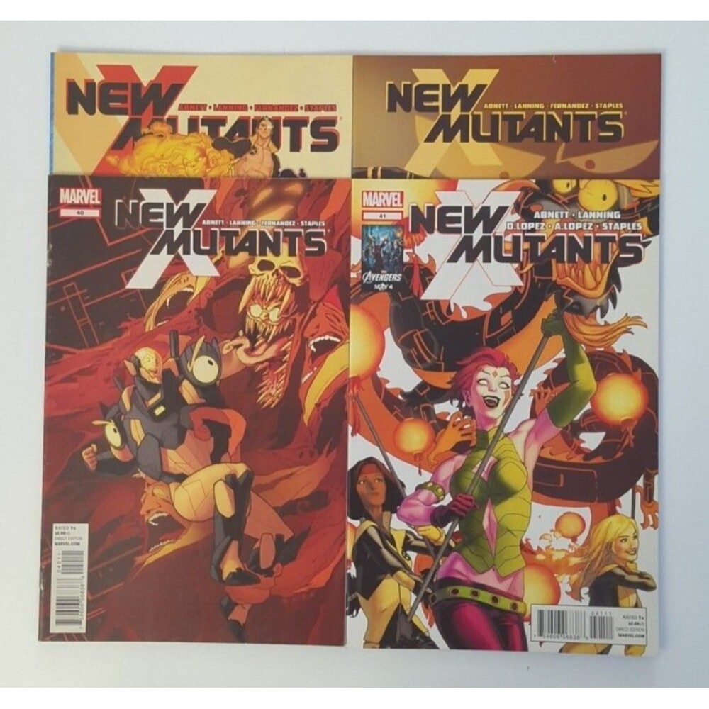 Lot Of 4 2012 Marvel New Mutants Comics #38-41 VF/NM